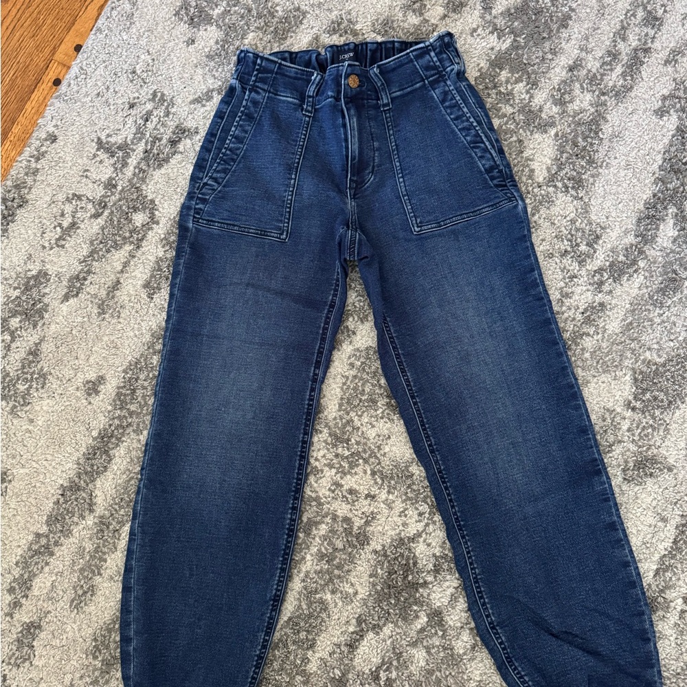 J. Crew Dark Blue High-Rise Denim Jeans